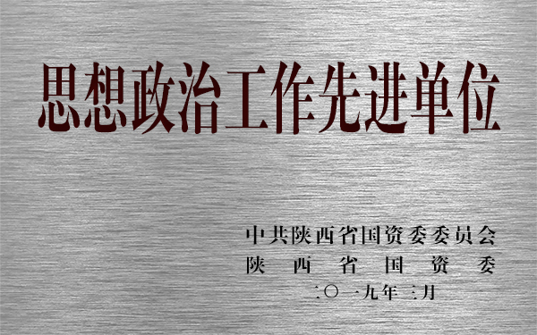 公司獲陜西省國(guó)資委2018年度思想政治工作先進(jìn)單位