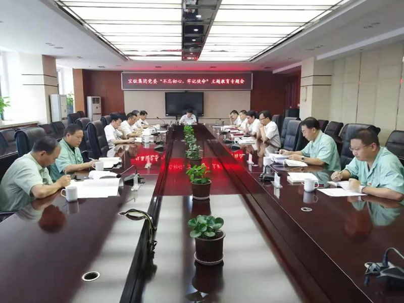公司黨委召開“不忘初心、牢記使命”主題教育 對照黨章黨規(guī)找差距專題會議