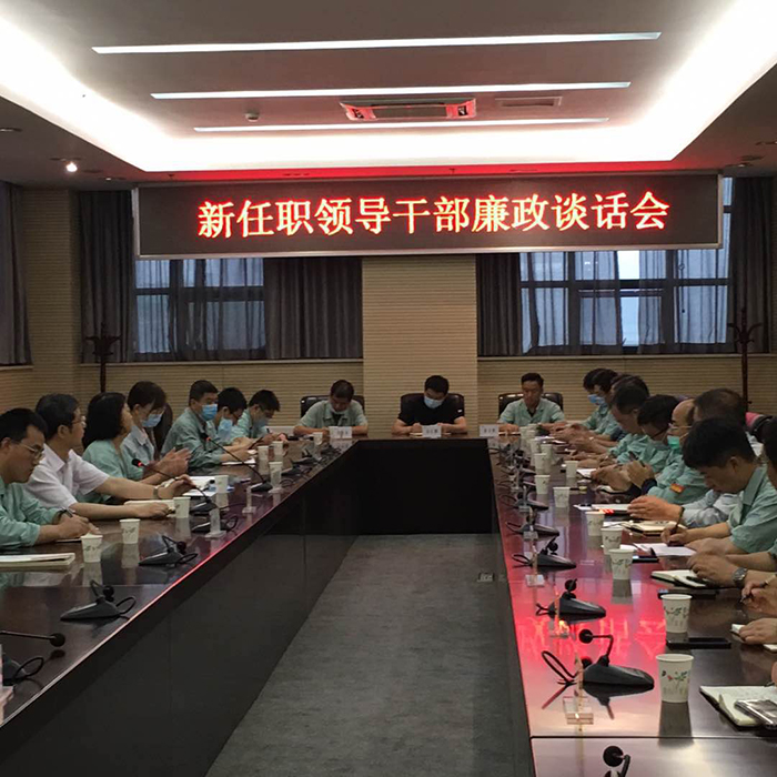 公司紀(jì)委對(duì)新提任領(lǐng)導(dǎo)干部進(jìn)行集體廉政談話